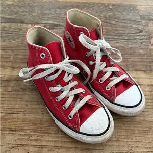 Converse All Star Red Kids High-Top Sneakers